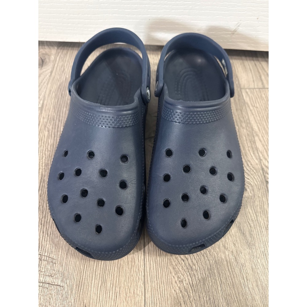 Crocs Classic Clog Navy Blue Comfort Shoes Slip On Clogs Men 10 Women 12 - Picture 4 of 10